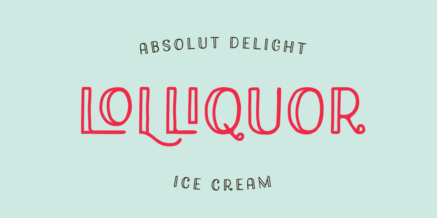 Macaron Outline Font preview